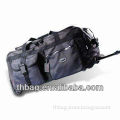 600D PVC trolley duffel bags with wheels travel trolley luggage bag